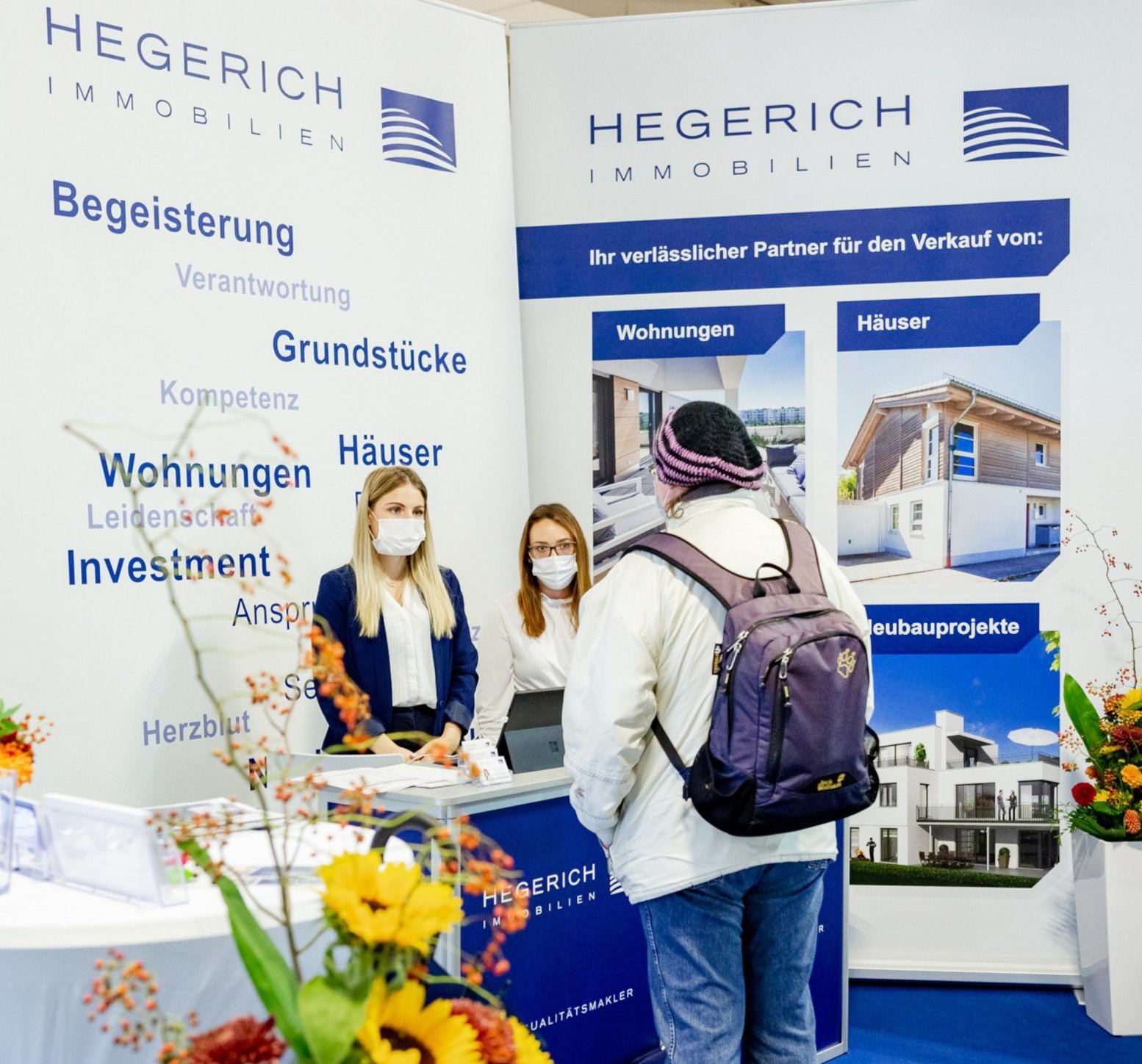 Hegerich Immobilien auf der Messe