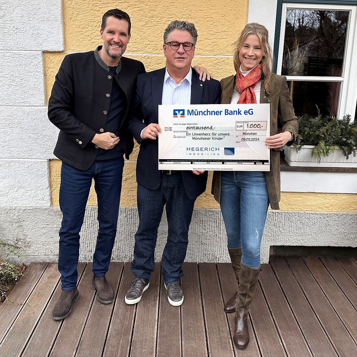 Foto Hegerich Immobilien GmbH spendet 1.000 Euro