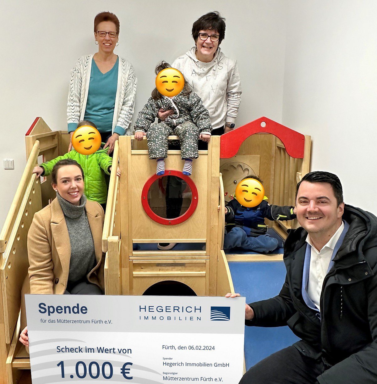 Foto Hegerich Immobilien GmbH spendet 1.000 Euro