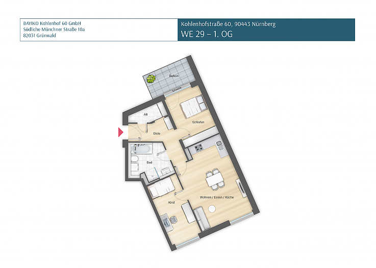 Kohlenhof 60 | Wohnung 29 | 1. OG
