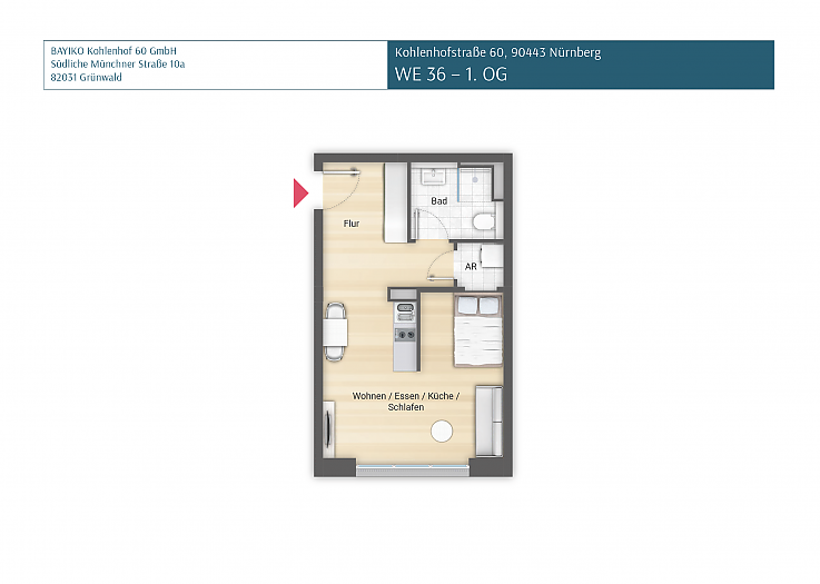 Kohlenhof 60 | Wohnung 36 | 1. OG