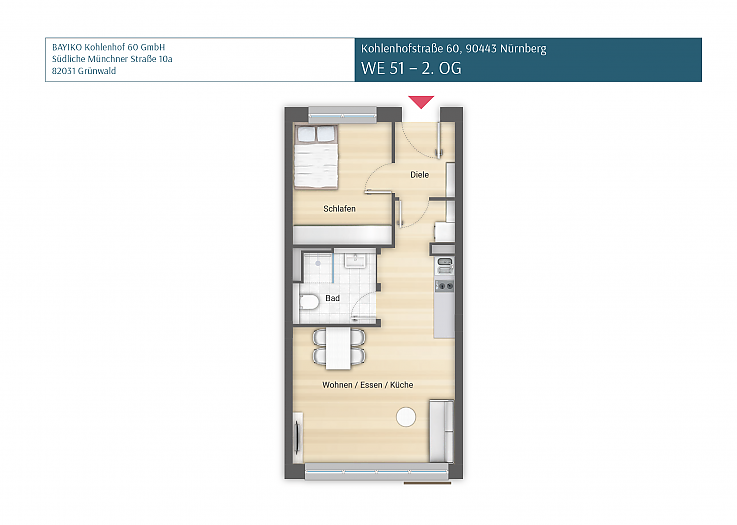 Kohlenhof 60 | Wohnung 51 | 2. OG
