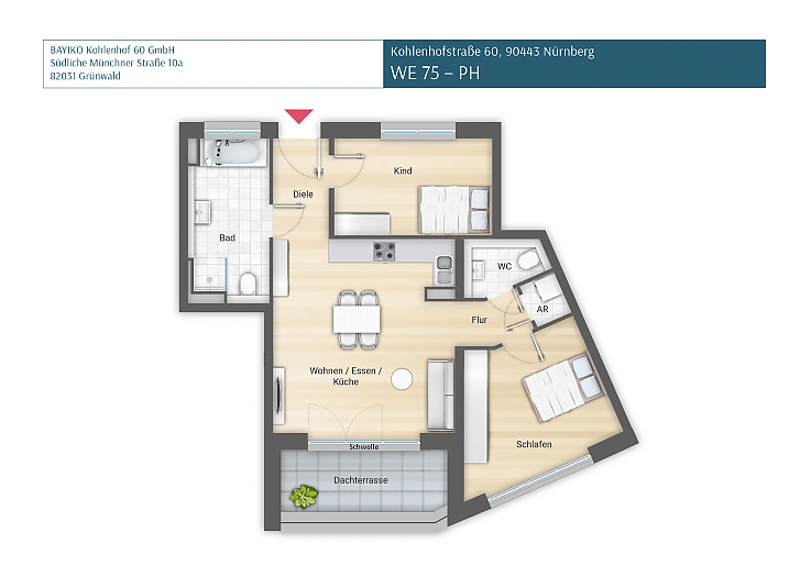 Kohlenhof 60 | Wohnung 75 | PH