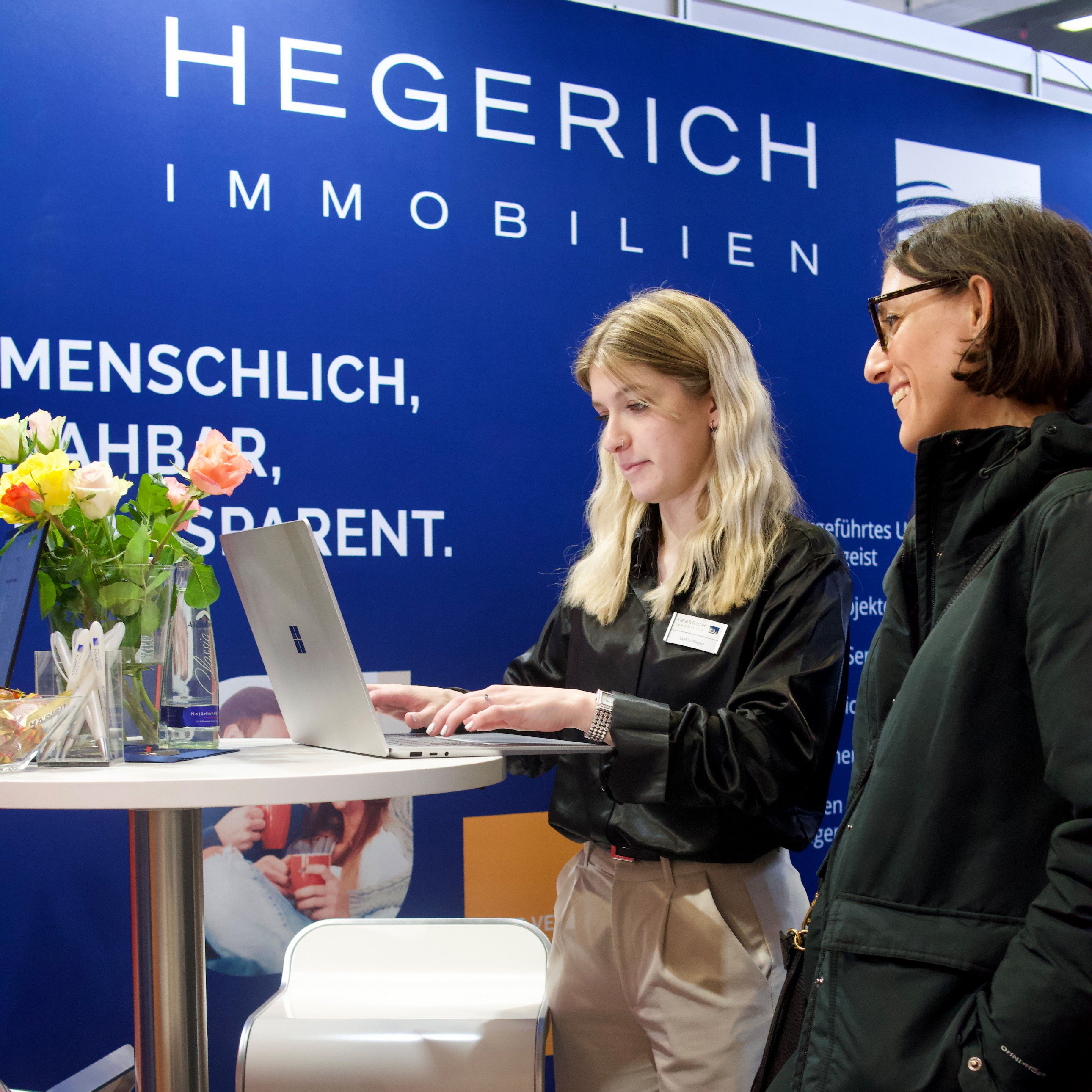 Hegerich Immobilien auf der Messe