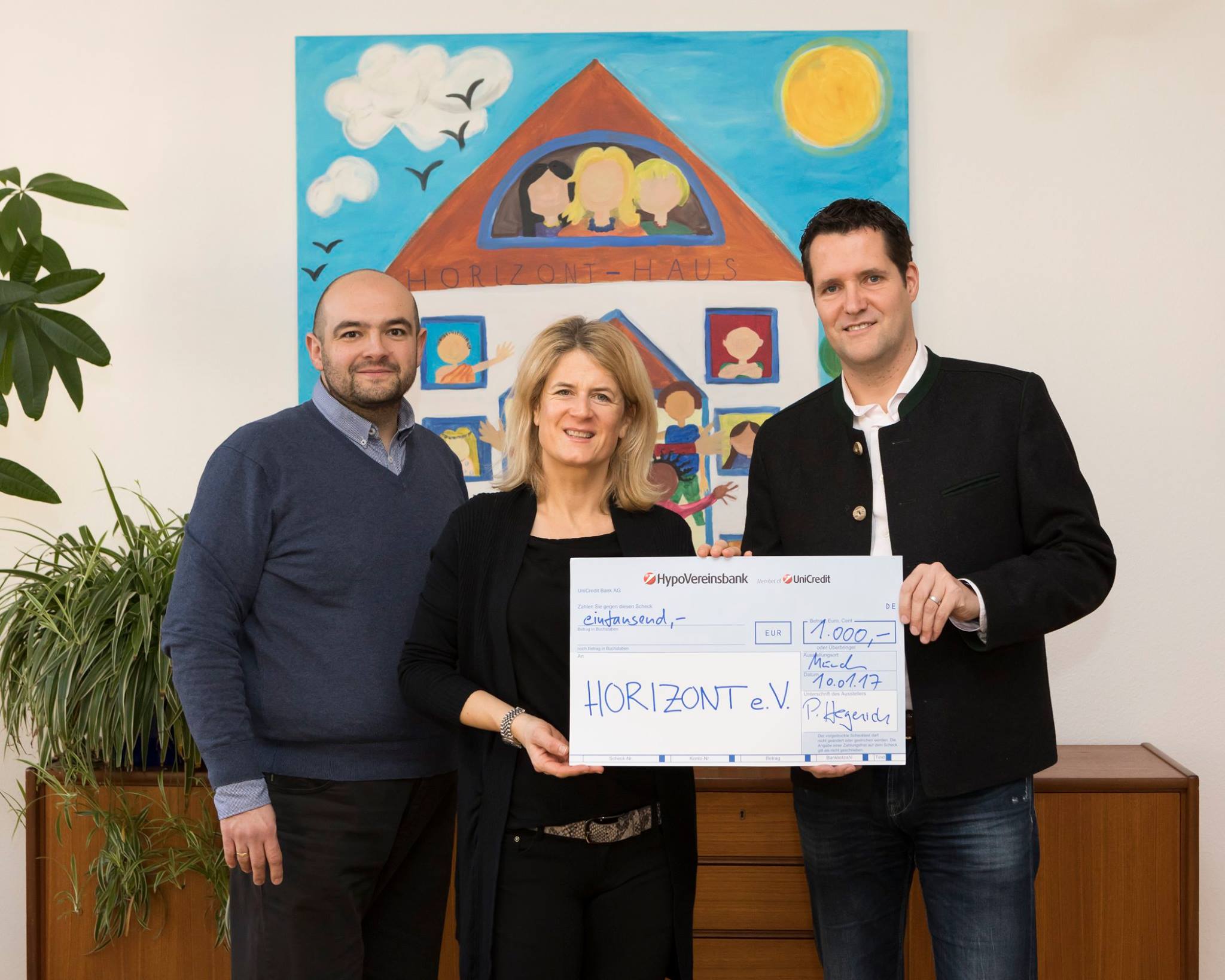 Foto Weihnachtsspende an HORIZONT e.V.