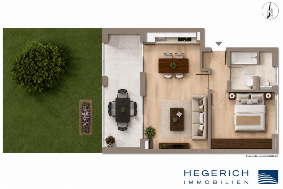 Grundriss Erdgeschosswohnung M�nchen