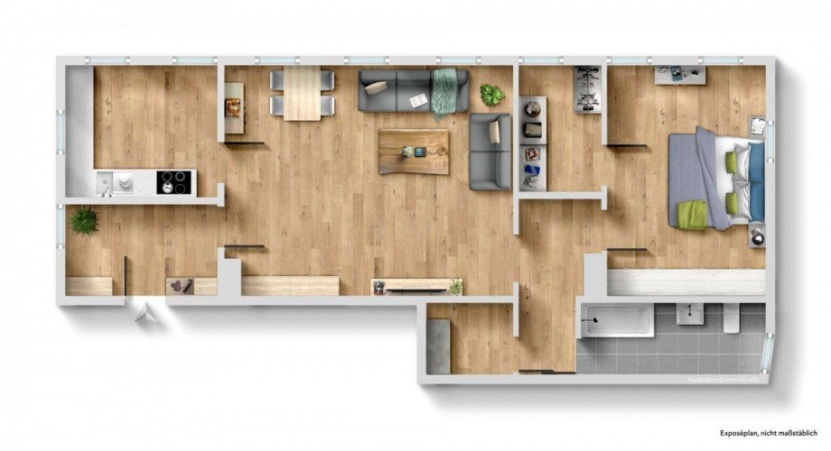 Grundriss Etagenwohnung N�rnberg