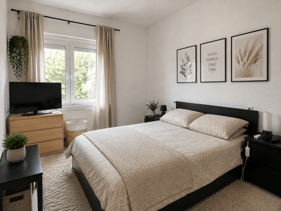 Schlafzimmer (KI generiert) Etagenwohnung N�rnberg