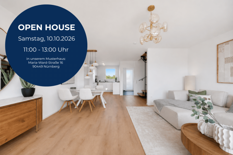 Open House N�rnberg Reihenmittelhaus ERSTBEZUG: Nachhaltiges und familienfreundliches Wohnen in N�rnberg-Gebersdorf