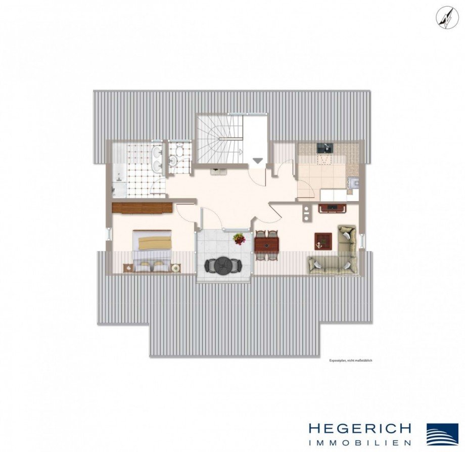 Grundriss DG Mehrfamilienhaus Germering