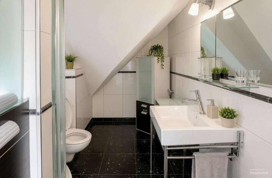 Badezimmer - (KI generiert) Maisonettewohnung M�nchen