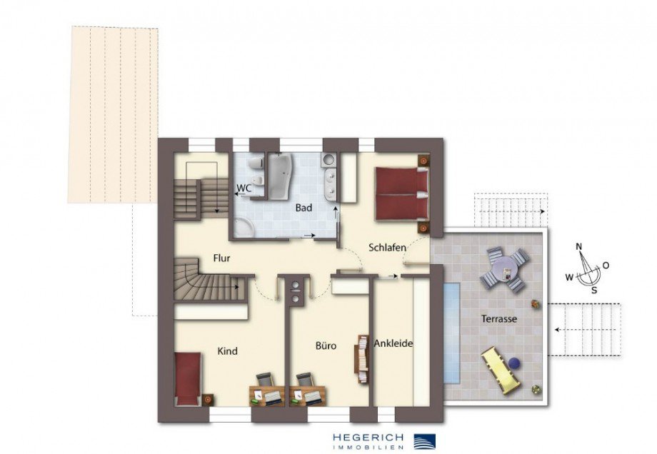 Grundriss OG Einfamilienhaus M�nchen