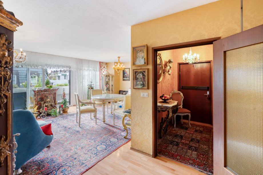 Gro�fl�chiges Wohnzimmer Dachgeschosswohnung M�nchen