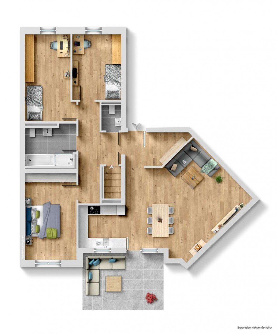 Grundriss EG Erdgeschosswohnung N�rnberg