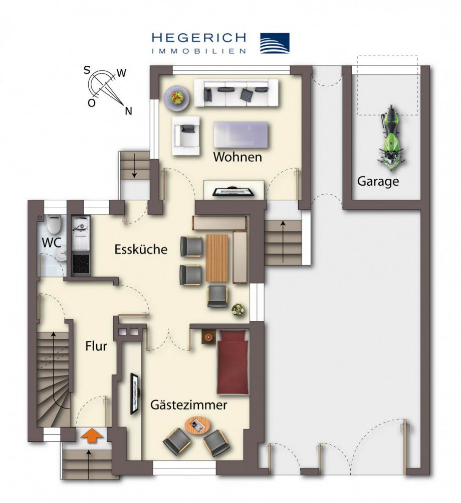 Grundriss EG Doppelhaush�lfte M�nchen