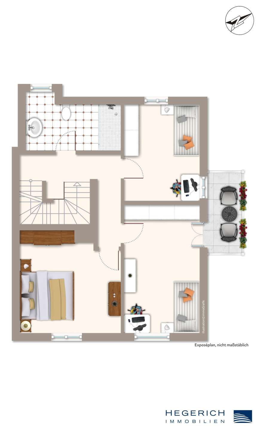 Expose_Grundriss_1OG Einfamilienhaus Ottobrunn