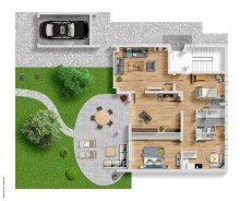 Grundriss EG HEGERICH: Wohnen neu gedacht - Attraktive Entwicklungsm�glichkeiten in F�rth