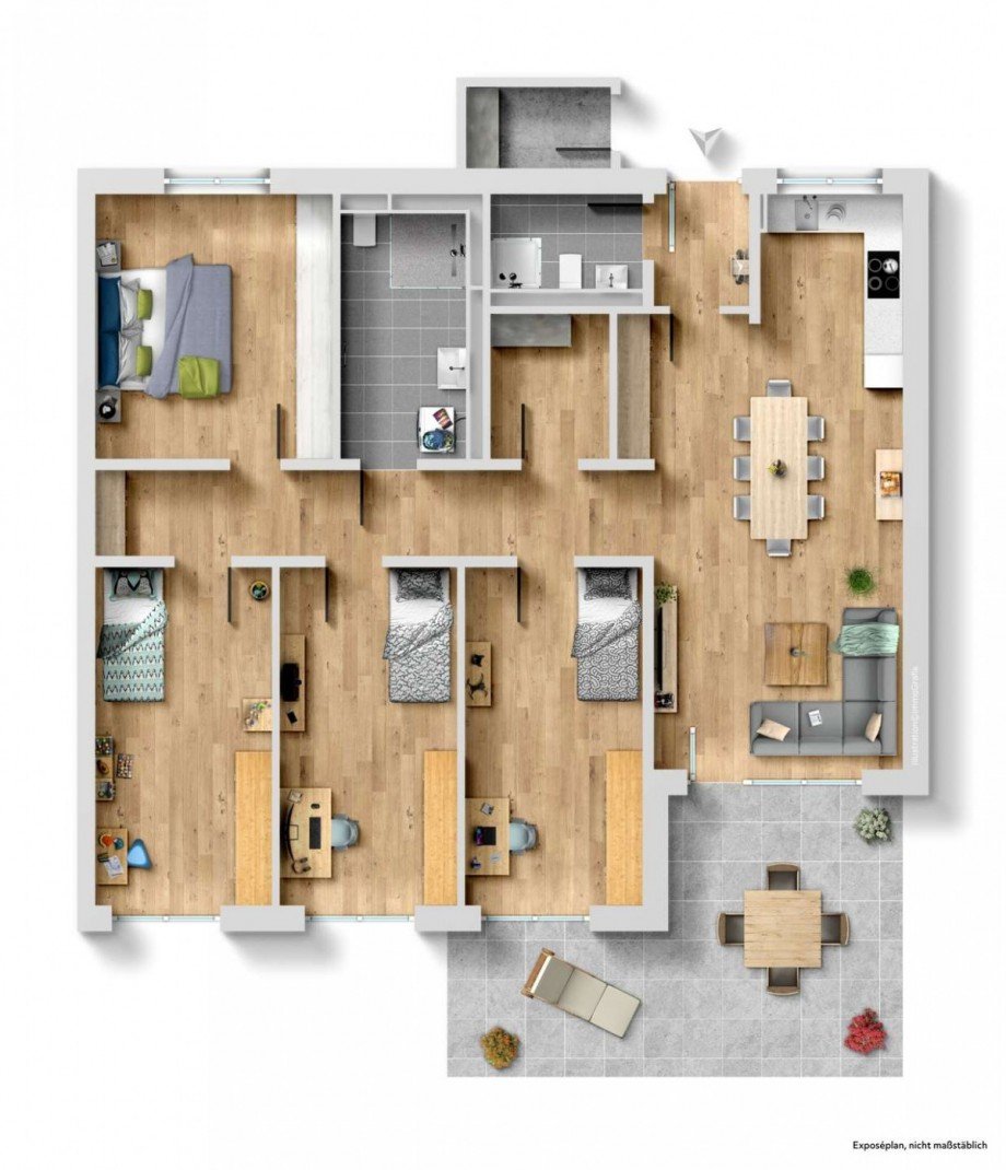 Grundriss Erdgeschosswohnung N�rnberg