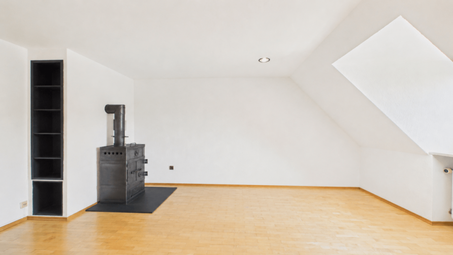 Essbereich mit Kamin Dachgeschosswohnung M�nchen