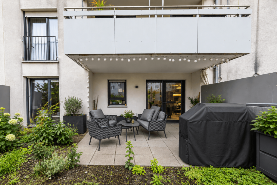 Terrasse - KI generiert Erdgeschosswohnung N�rnberg