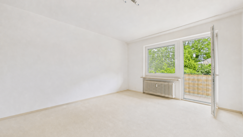 Wohnzimmer (KI-Visualisiert) Erdgeschosswohnung M�nchen