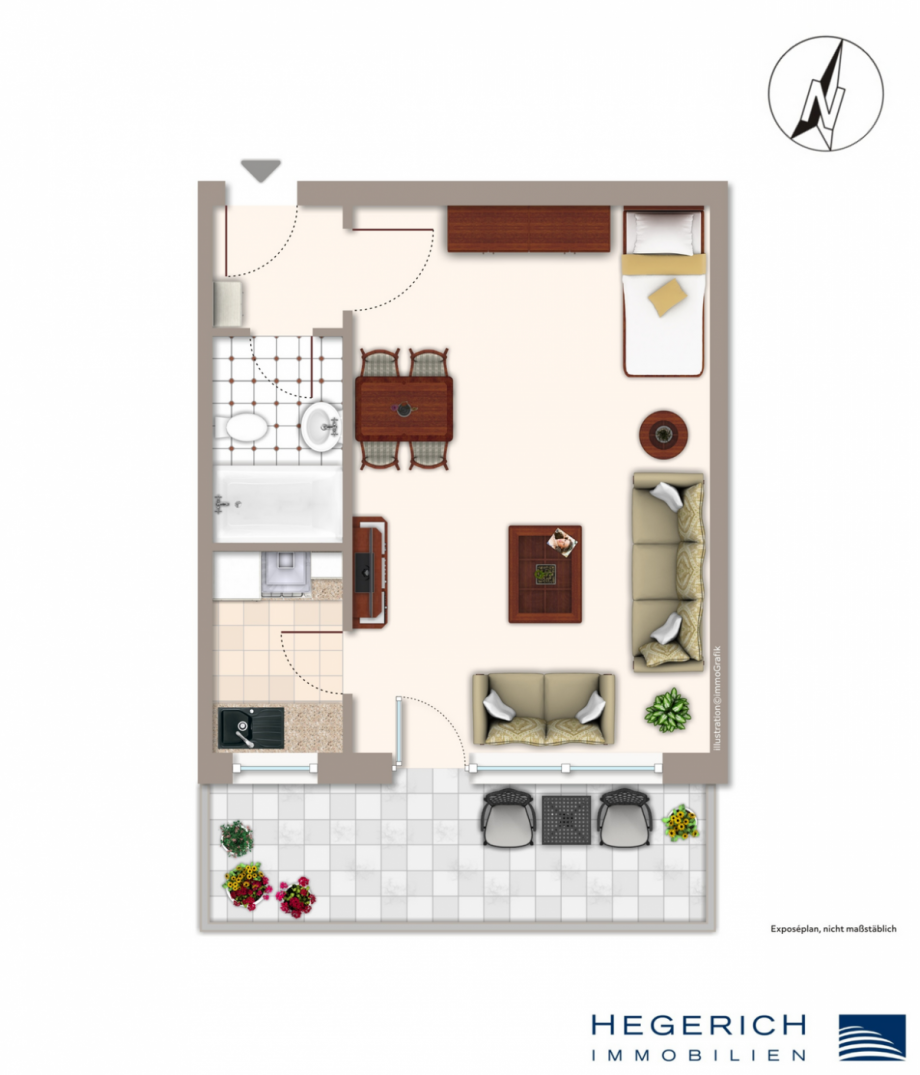 Wohnungsgrundriss Etagenwohnung M�nchen