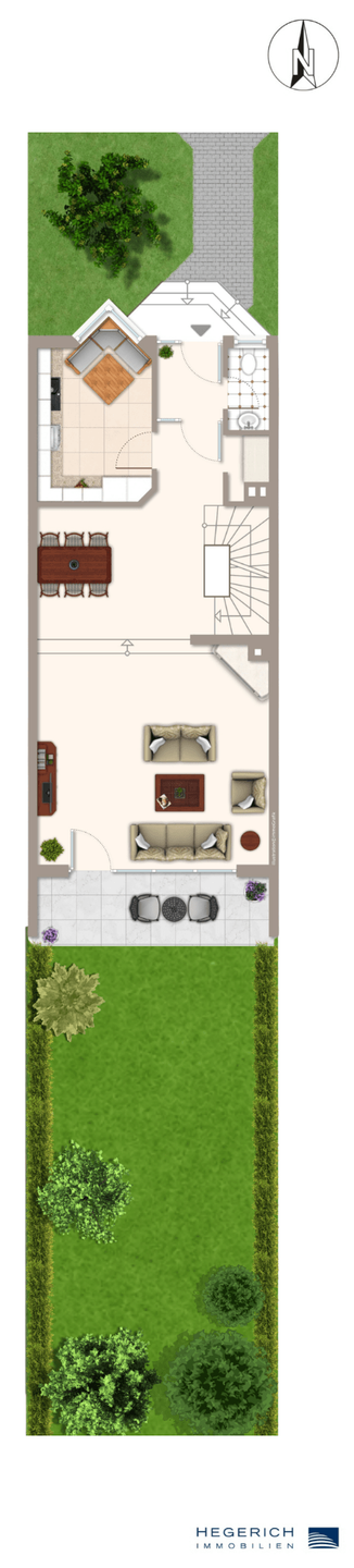 Grundriss_EG Reihenhaus M�nchen