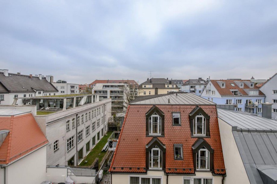 Blick �ber Nymphenburg Dachgeschosswohnung M�nchen