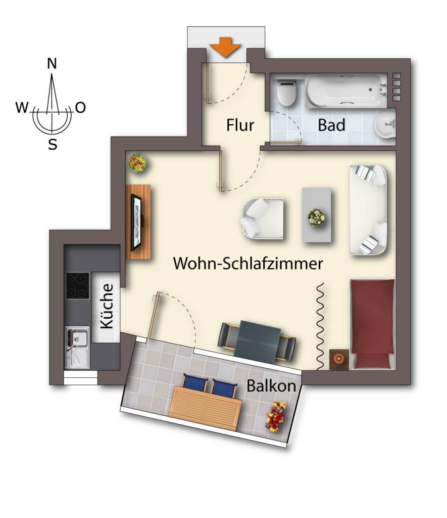 Grundriss Wohnung M�nchen