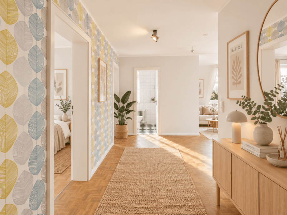 Flur - KI visualisiert Dachgeschosswohnung M�nchen
