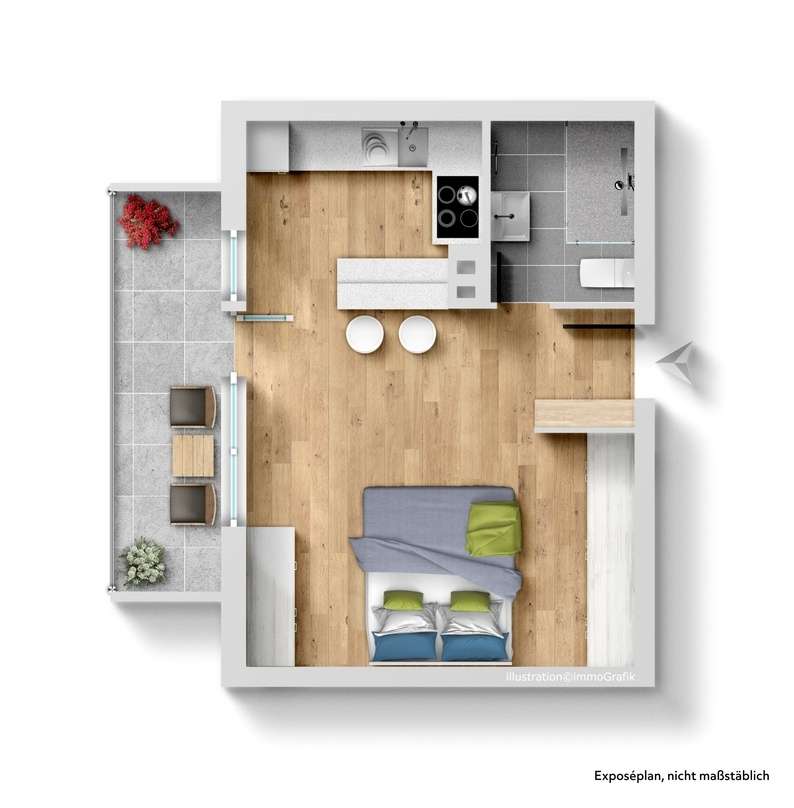 Grundriss Etagenwohnung F�rth