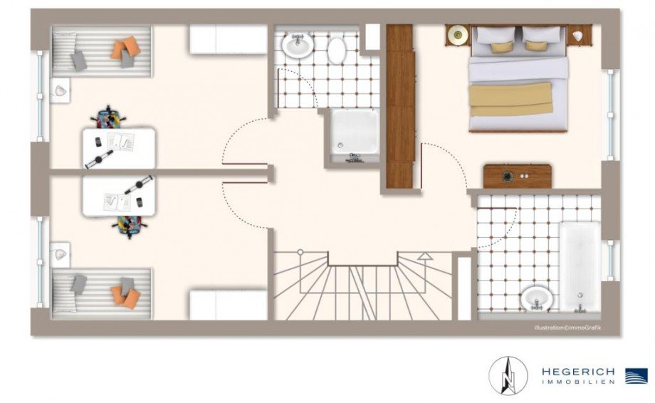 Grundriss_1.OG Reihenmittelhaus Poing