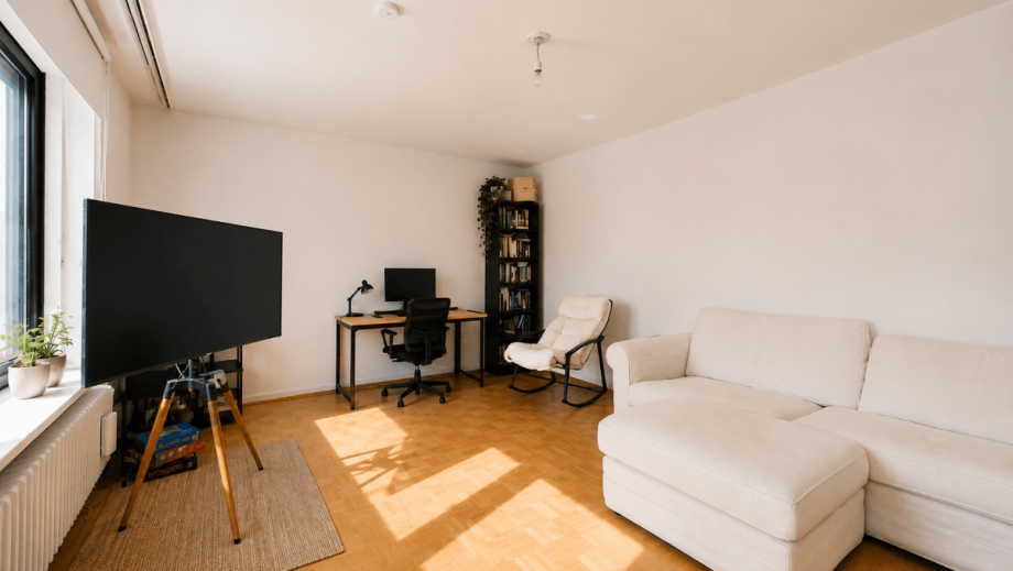 Wohnzimmer Erdgeschosswohnung M�nchen