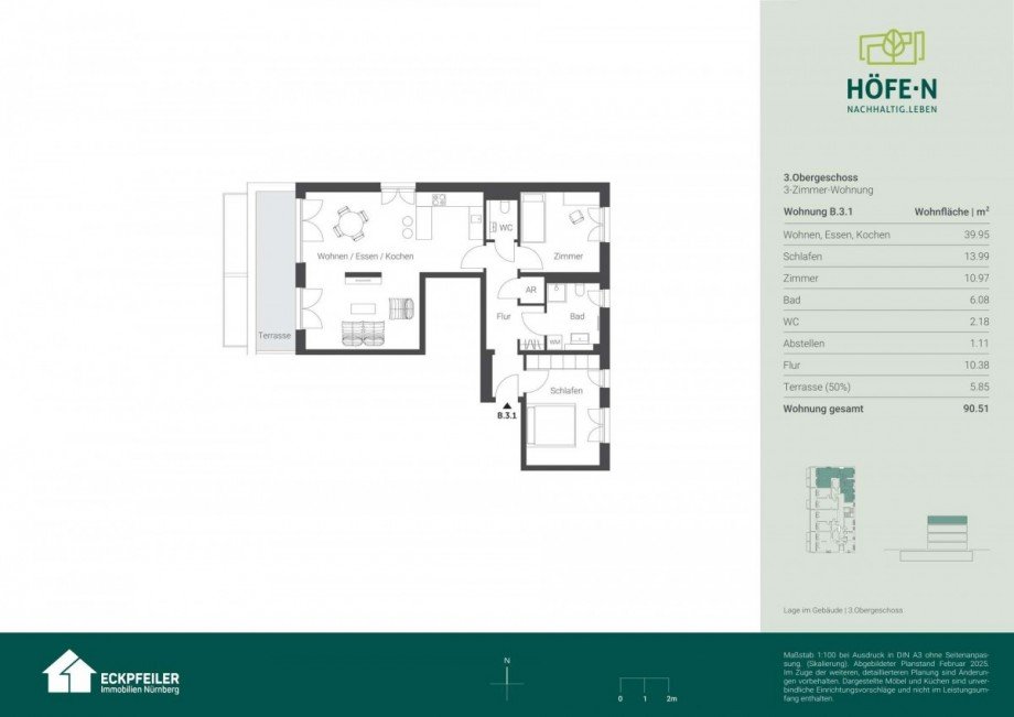 Grundriss_B301 Etagenwohnung N�rnberg