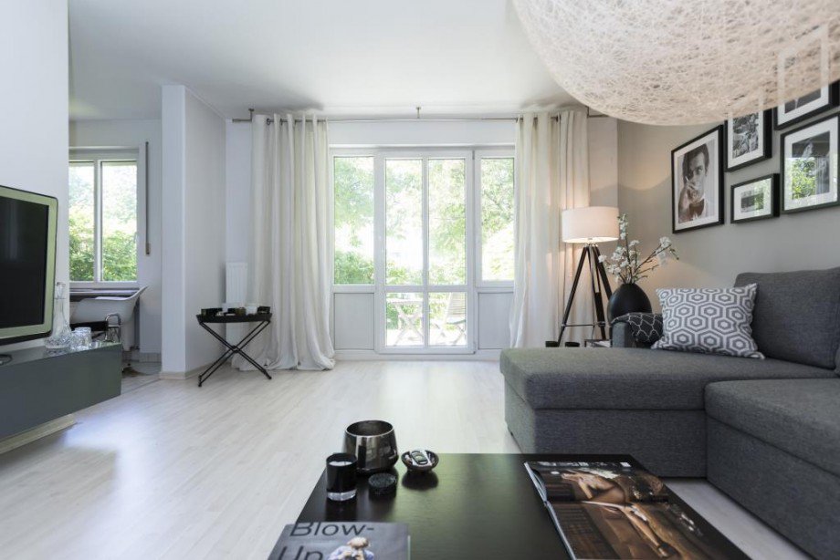 Wohnzimmer Erdgeschosswohnung M�nchen