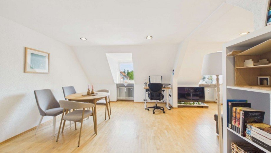 Wohnzimmer Dachgeschosswohnung M�nchen