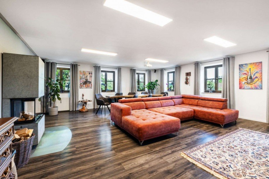 Blick in das Wohnzimmer Etagenwohnung Bockhorn