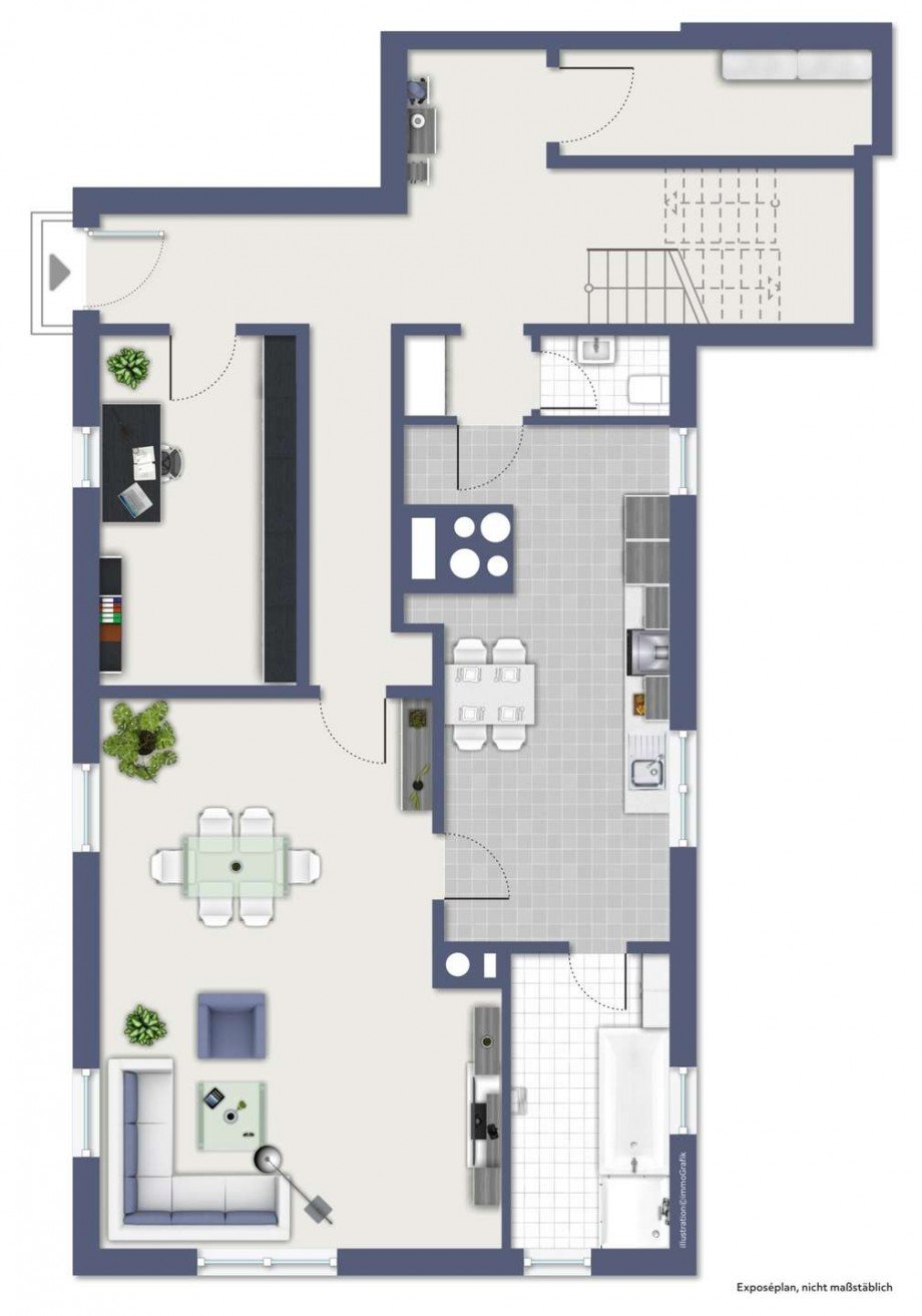 Grundriss EG Zweifamilienhaus Windsbach