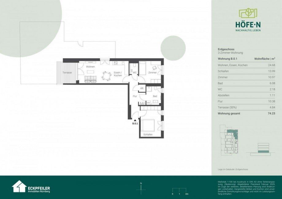 Grundriss_B_0.1 Erdgeschosswohnung N�rnberg