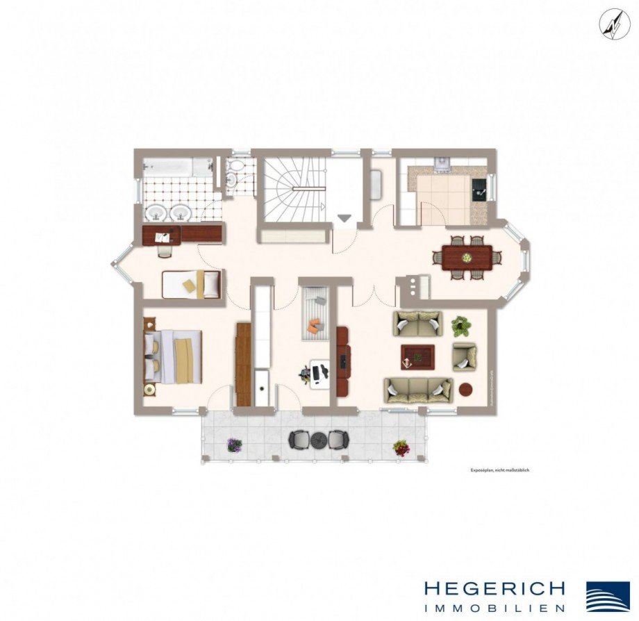 Grundriss OG Mehrfamilienhaus Germering