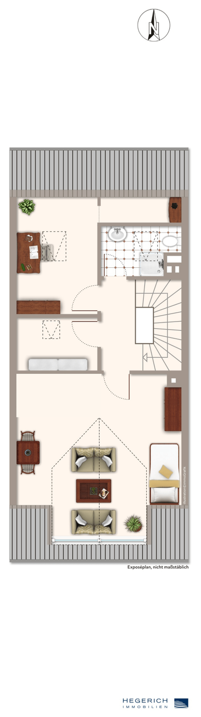 Grundriss_DG Reihenhaus M�nchen