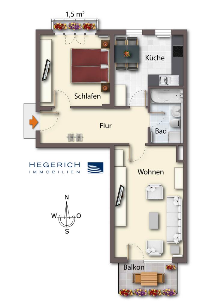 Grundriss Wohnung H�henkirchen-Siegertsbrunn