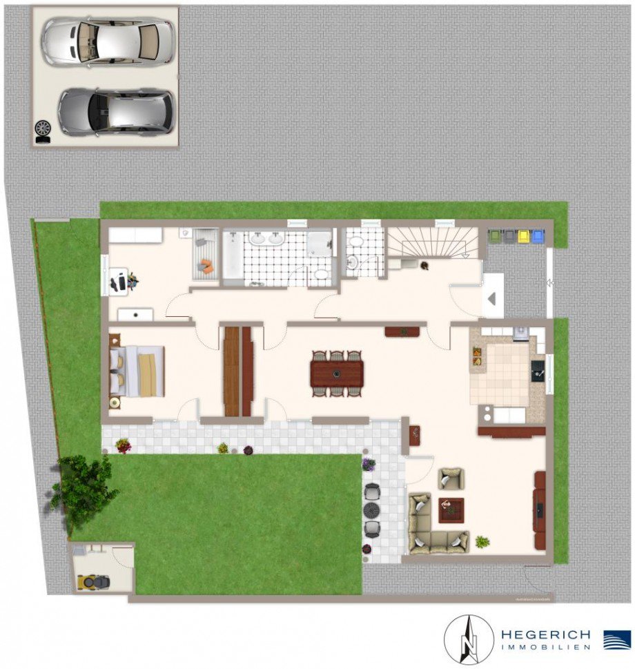 Grundriss_EG Einfamilienhaus Poing