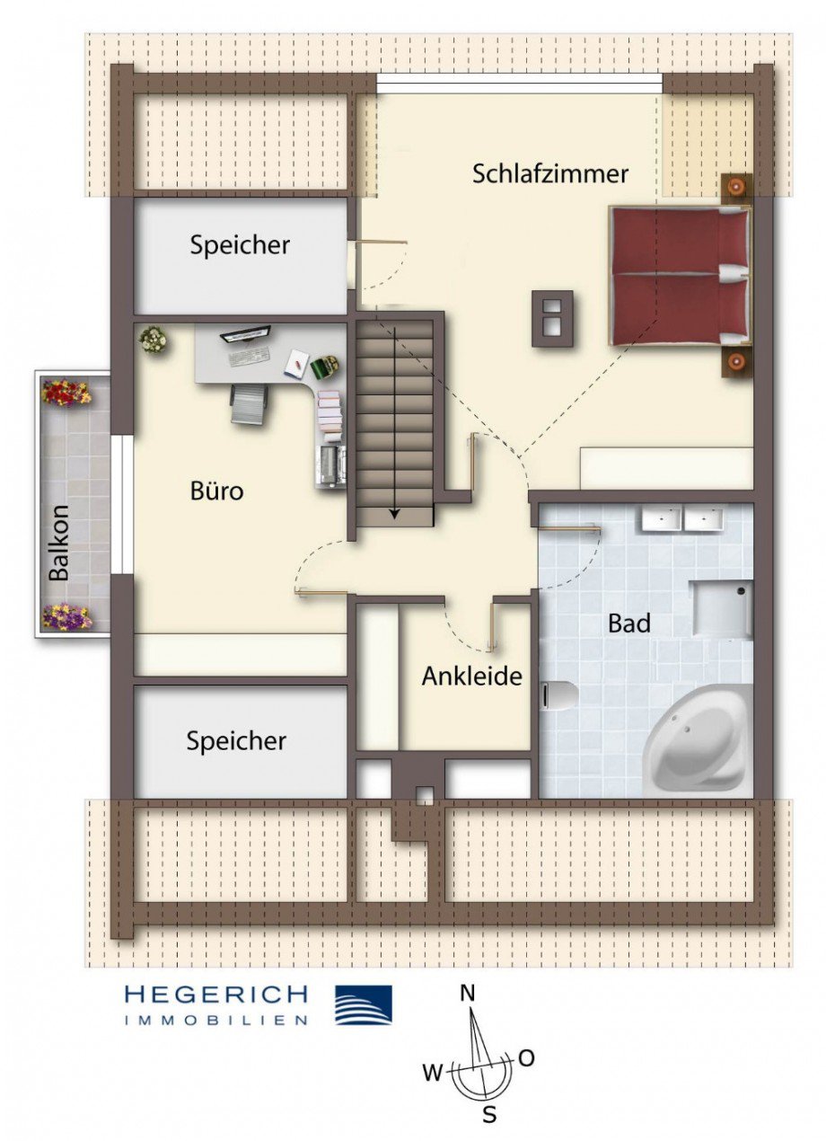 Obergeschoss Doppelhaush�lfte Sauerlach / Grafing