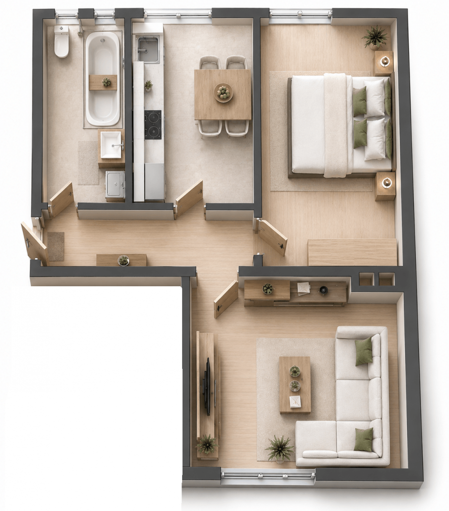 Grundriss Etagenwohnung N�rnberg