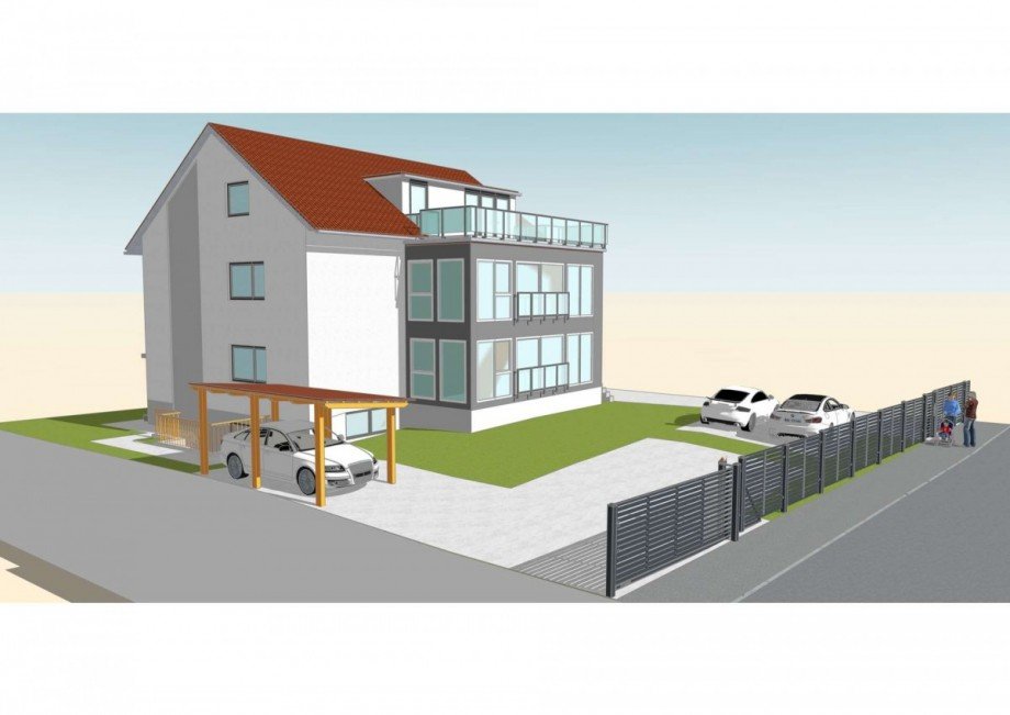 Au�enansicht - Projektiert Mehrfamilienhaus Zirndorf