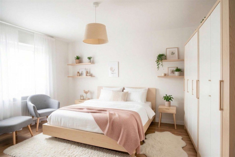 Schlafzimmer - virtuell m�bliert Einfamilienhaus Allersberg