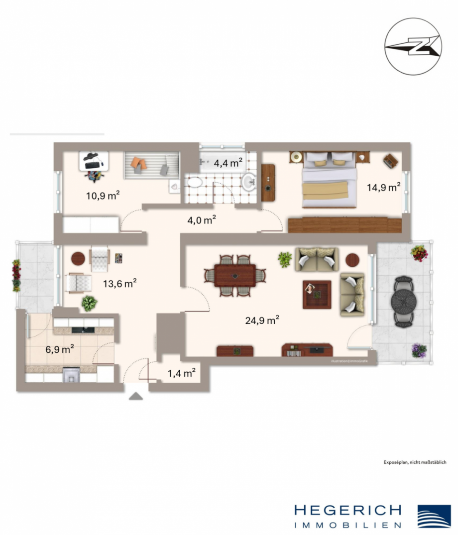 Grundriss Etagenwohnung M�nchen