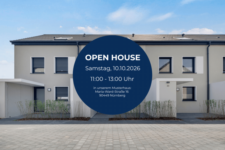Open House N�rnberg Reihenendhaus ERSTBEZUG: Nachhaltiges und familienfreundliches Wohnen in N�rnberg-Gebersdorf