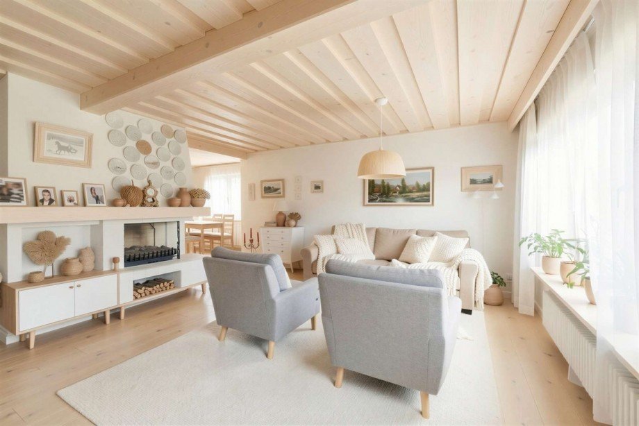 Kaminzimmer -virtuell renoviert /m�bliert Einfamilienhaus Schwarzenbruck